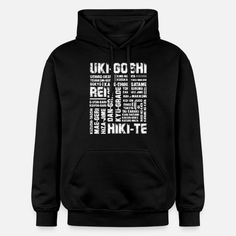 Judo - Sweat à capuche Softstyle® Gildan Unisexe - noir