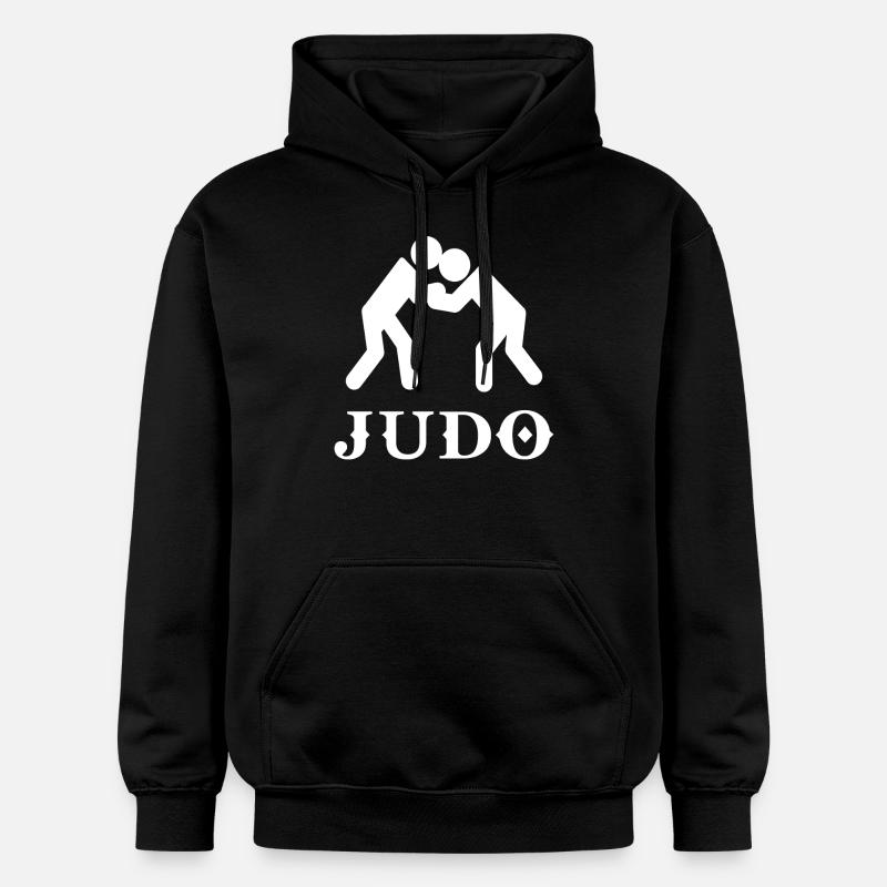 Judo - Sweat à capuche Softstyle® Gildan Unisexe - noir