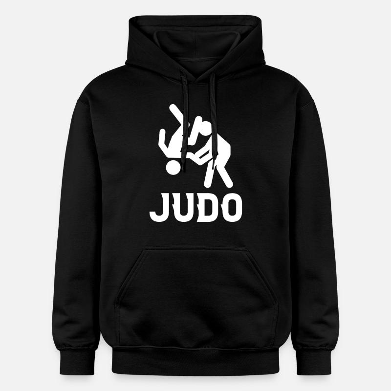 Judo - Sweat à capuche Softstyle® Gildan Unisexe - noir