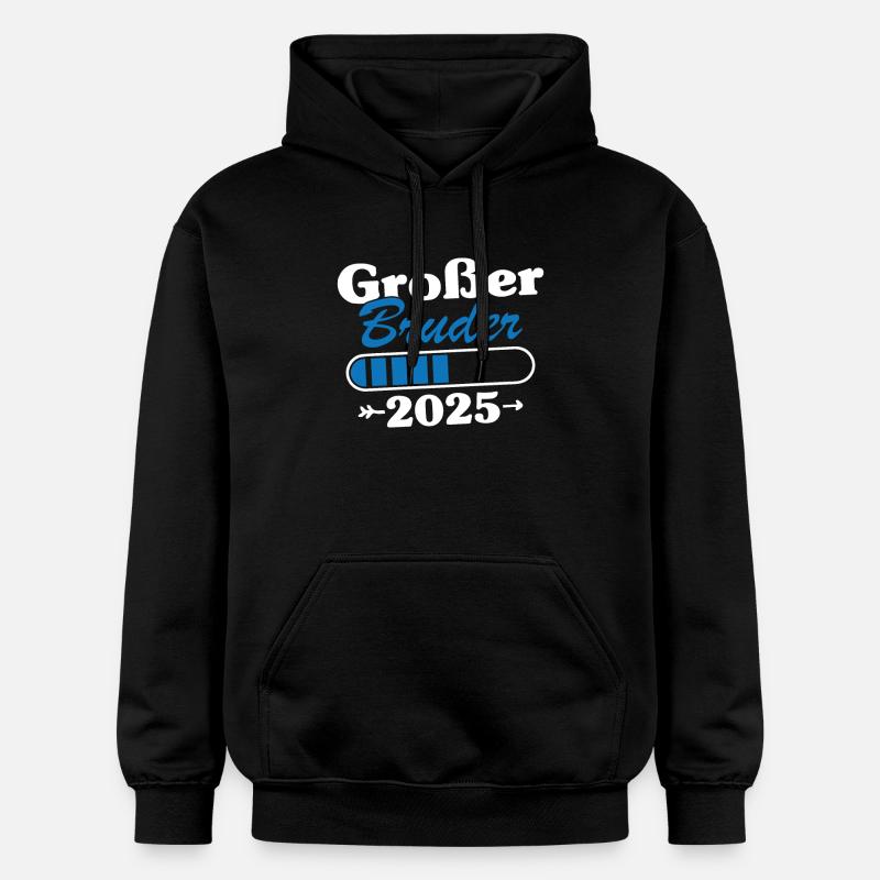 Großer Bruder Loading 2025 - Gildan Unisex Softstyle® Midweight Hoodie - Schwarz