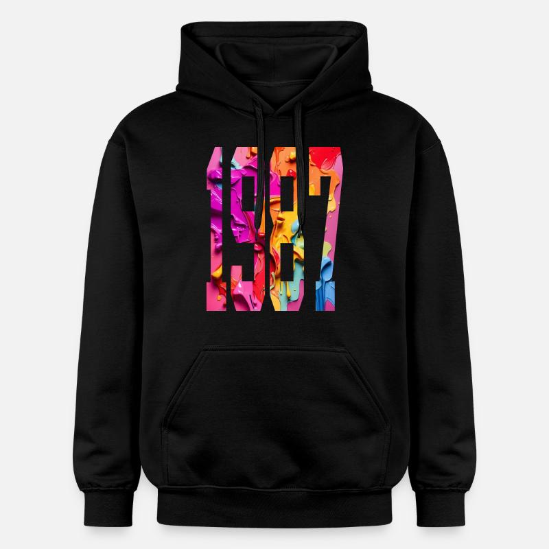 BUNT 39E ANNIVERSAIRE 1987 - Sweat à capuche Softstyle® Gildan Unisexe - noir