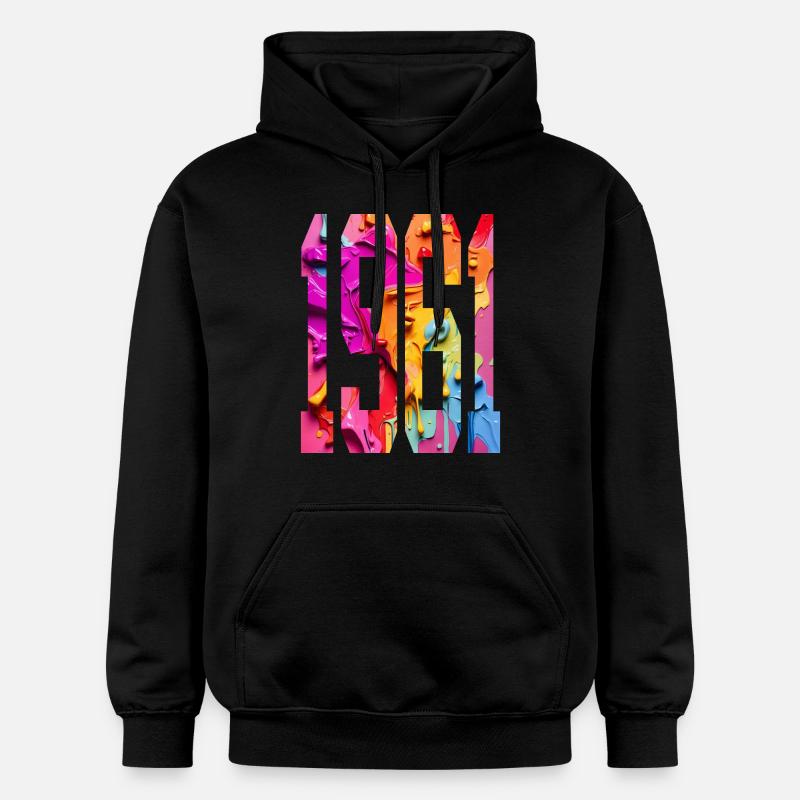 BUNT 65E ANNIVERSAIRE 1961 - Sweat à capuche Softstyle® Gildan Unisexe - noir