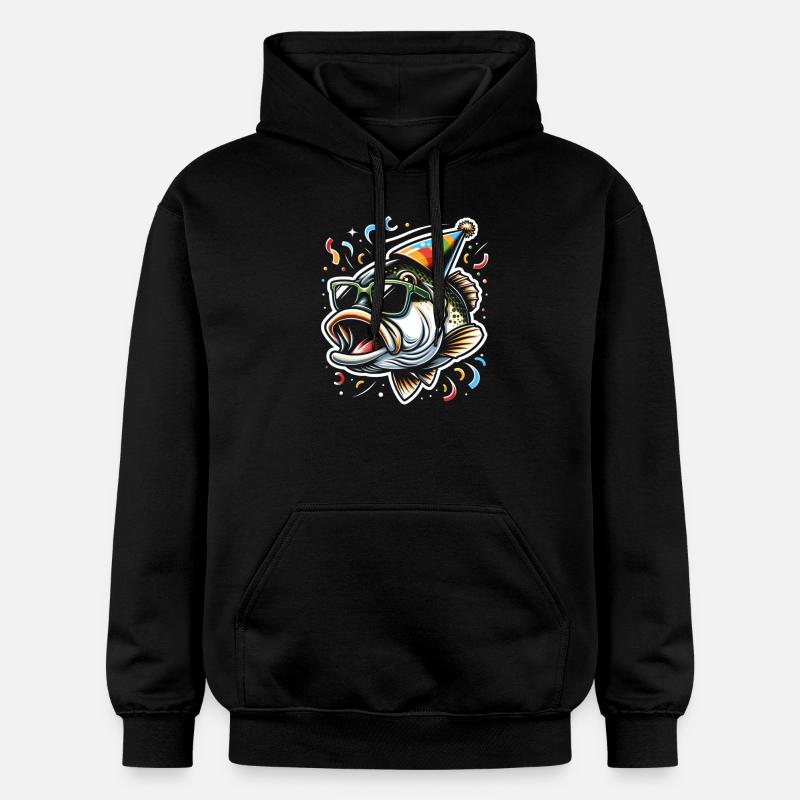 Poisson bar - Sweat à capuche Softstyle® Gildan Unisexe - noir