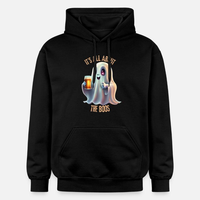 Fantôme d’Halloween. - Sweat à capuche Softstyle® Gildan Unisexe - noir