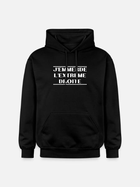 Fuck the far right - Gildan Unisex Softstyle® Midweight Hoodie - black