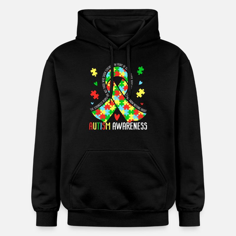 Sensibilisation à l’autisme - Sweat à capuche Softstyle® Gildan Unisexe - noir