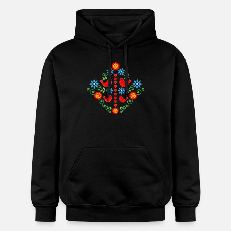 Fée des oiseaux - Sweat à capuche Softstyle® Gildan Unisexe - noir