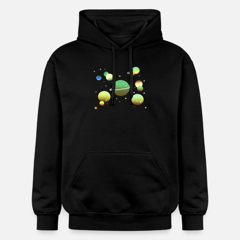 Galaxie spatiale Planète Étoiles - Sweat à capuche Softstyle® Gildan Unisexe - noir
