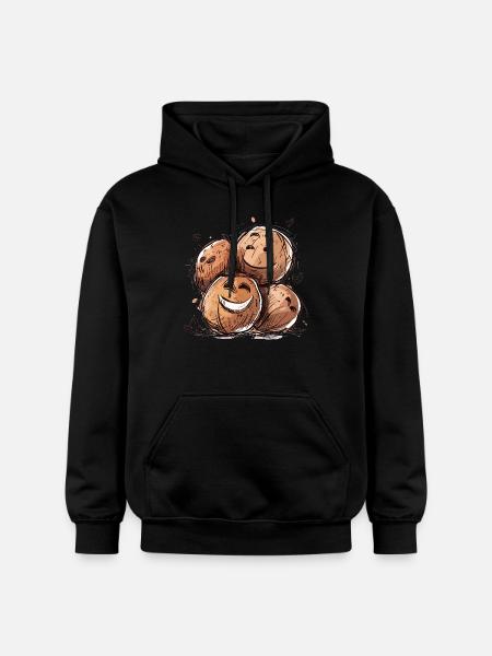 Laughing Coconuts - Gildan Unisex Softstyle® Midweight Hoodie - black