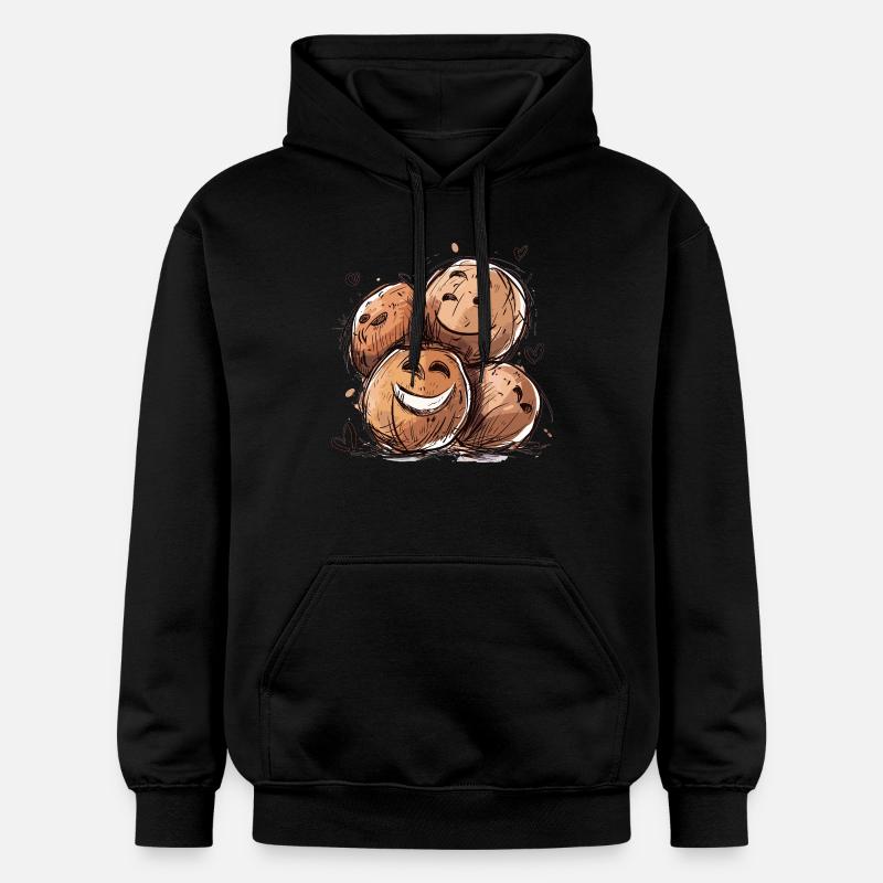 Noix de qui rient - Sweat à capuche Softstyle® Gildan Unisexe - noir