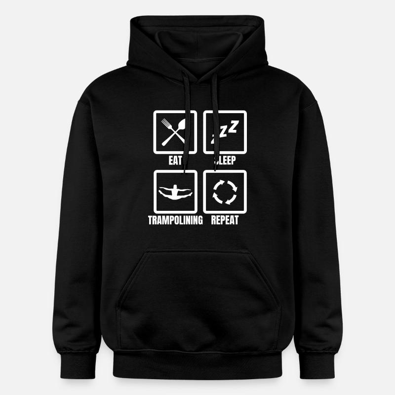 Trampoline Routine - Sweat à capuche Softstyle® Gildan Unisexe - noir