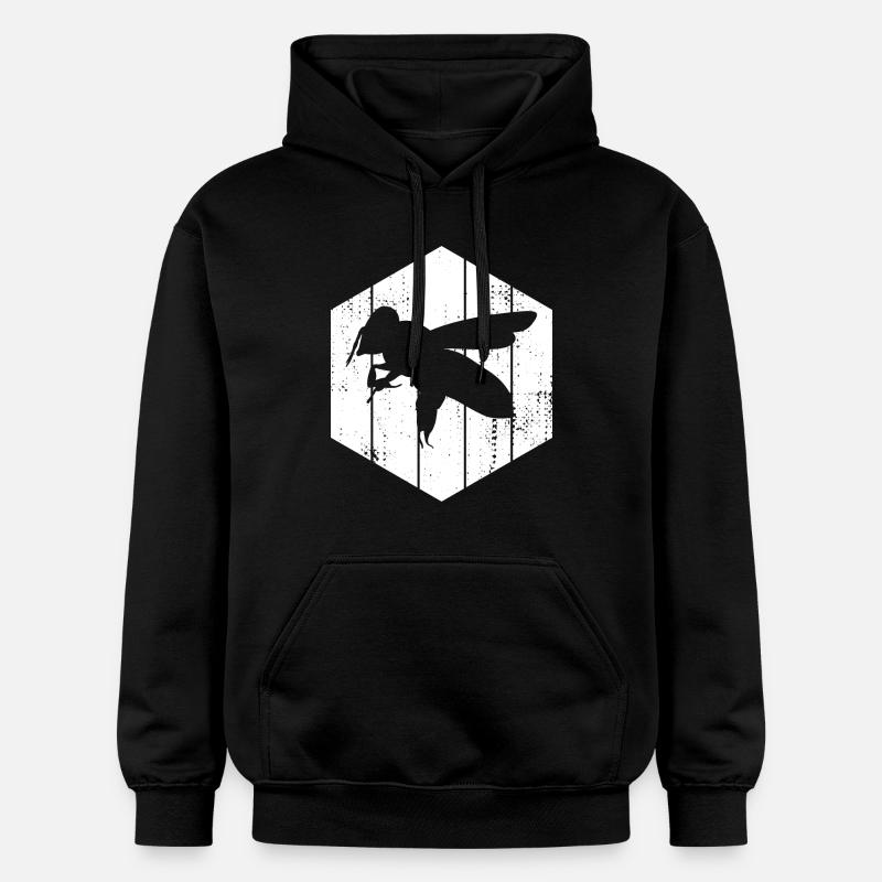 Dessin d’abeilles - Sweat à capuche Softstyle® Gildan Unisexe - noir