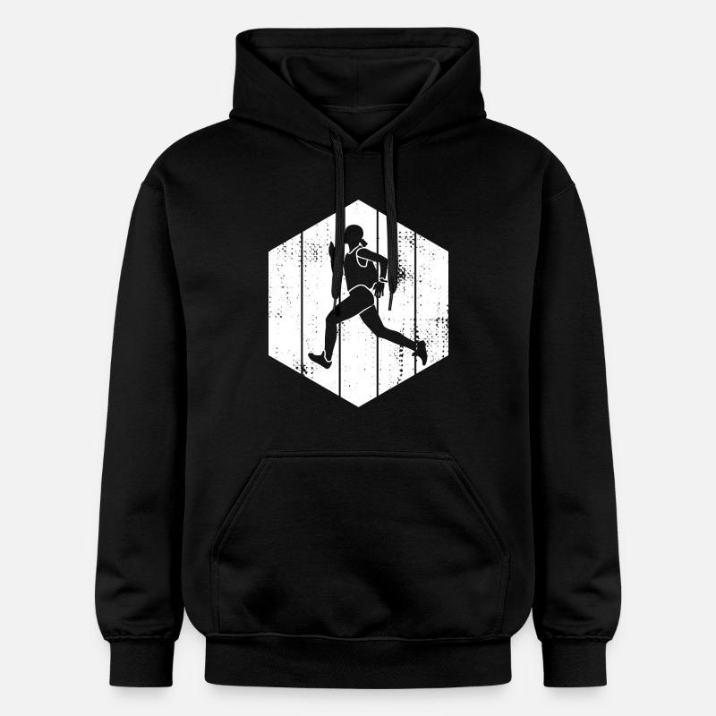 Coureuse - Sweat à capuche Softstyle® Gildan Unisexe - noir