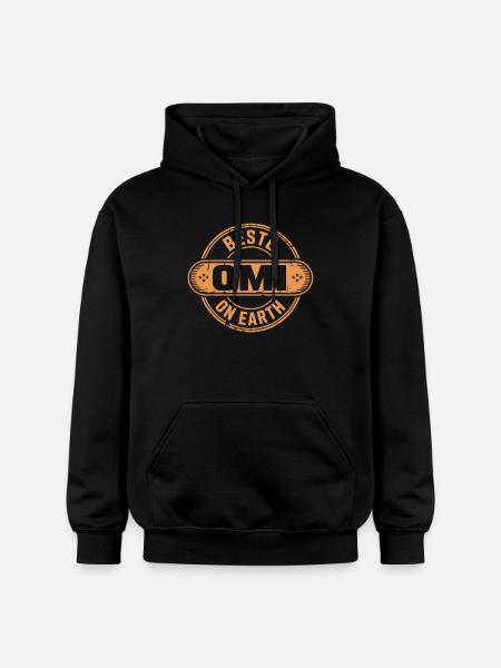 Beste Omi Geschenk Oma - Gildan Unisex Softstyle® Midweight Hoodie - Schwarz