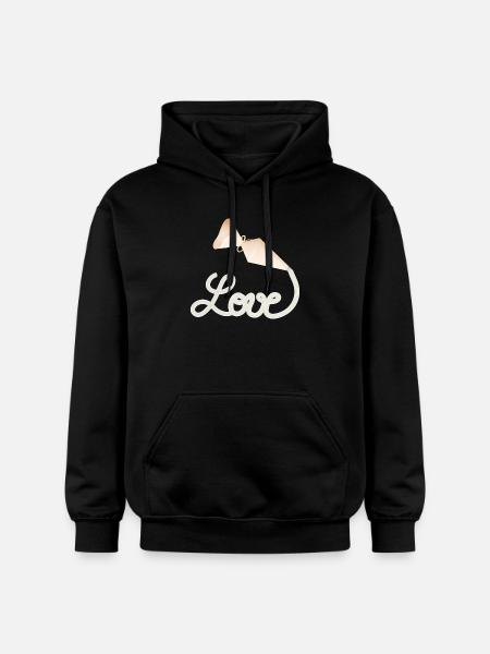Spritzbeutel schreibt „Love“ – süßes Deko-Motiv - Gildan Unisex Softstyle® Midweight Hoodie - Schwarz