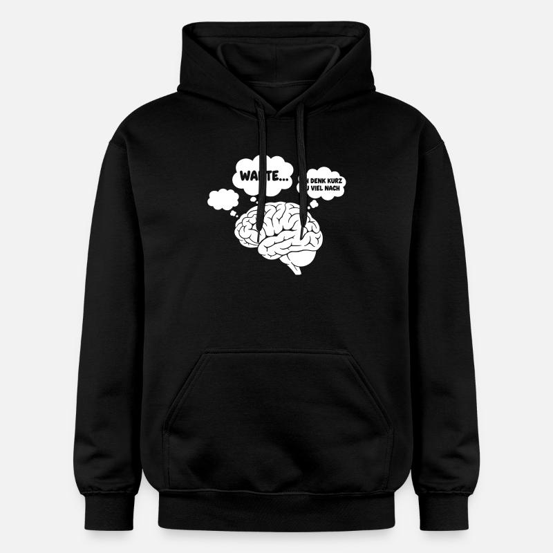 Brain Thoughts Comic - Sweat à capuche Softstyle® Gildan Unisexe - noir