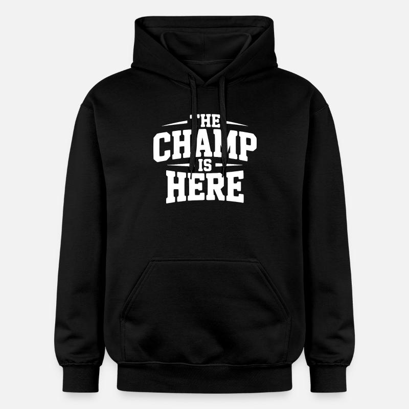 Le Champion est là - Sweat à capuche Softstyle® Gildan Unisexe - noir
