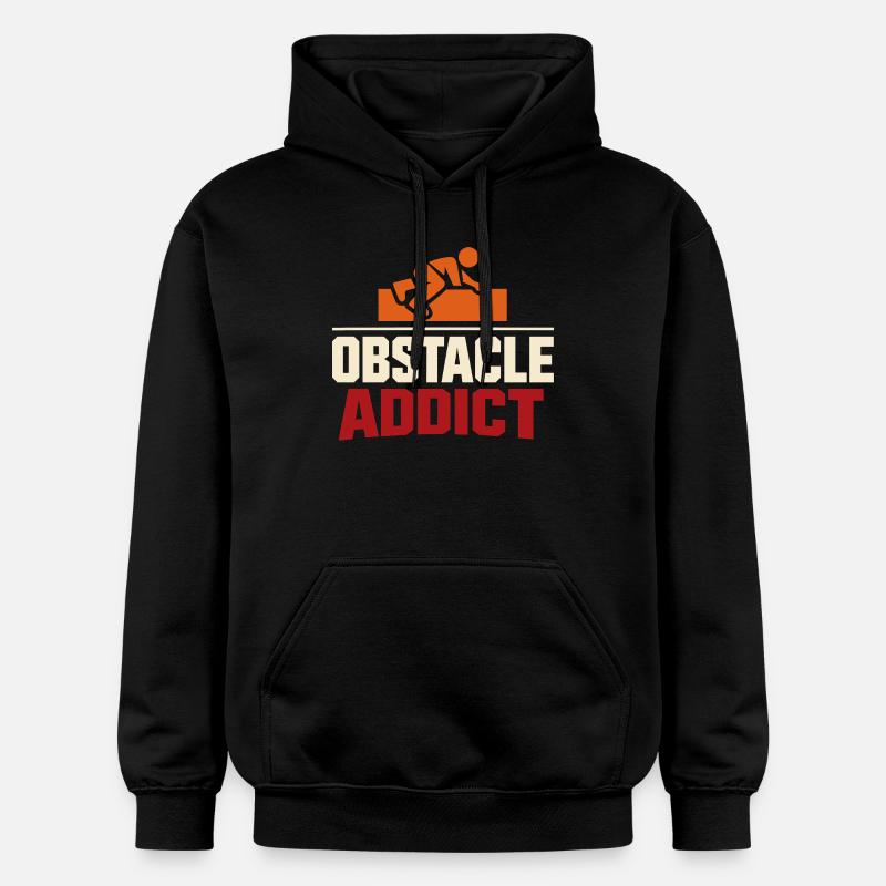 Parcours d’obstacles Course d’obstacles OCR - Sweat à capuche Softstyle® Gildan Unisexe - noir