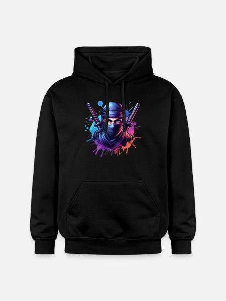 Ninja - Sweat à capuche Softstyle® Gildan Unisexe - noir