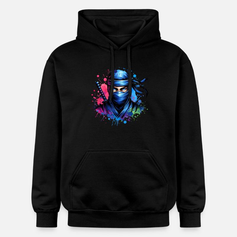 Ninja - Sweat à capuche Softstyle® Gildan Unisexe - noir