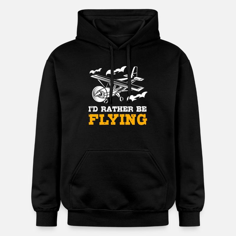 Pilote d’avion - Sweat à capuche Softstyle® Gildan Unisexe - noir