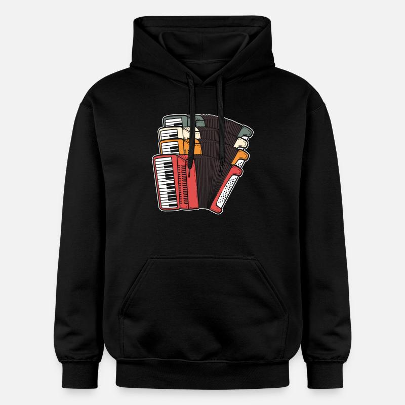 Accordéon - Sweat à capuche Softstyle® Gildan Unisexe - noir