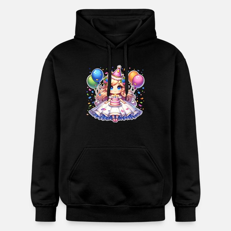 Anniversaire Princesse - Sweat à capuche Softstyle® Gildan Unisexe - noir