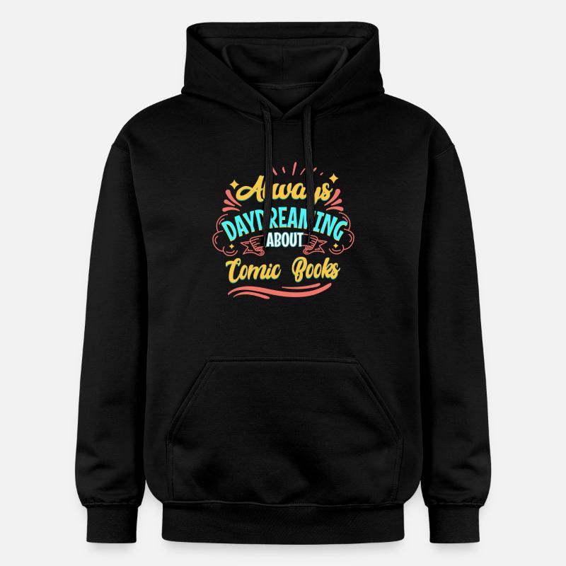 Toujours rêver de bandes dessinées - Sweat à capuche Softstyle® Gildan Unisexe - noir