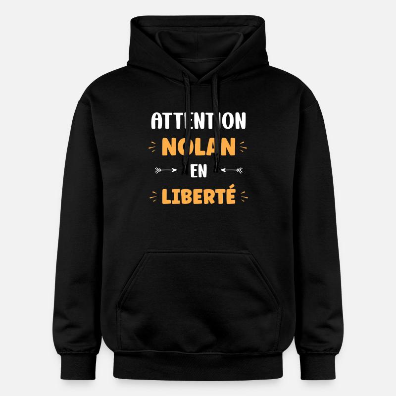 nolan - Sweat à capuche Softstyle® Gildan Unisexe - noir