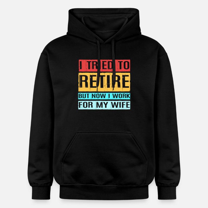 Retraité Retraité Retraité - Sweat à capuche Softstyle® Gildan Unisexe - noir