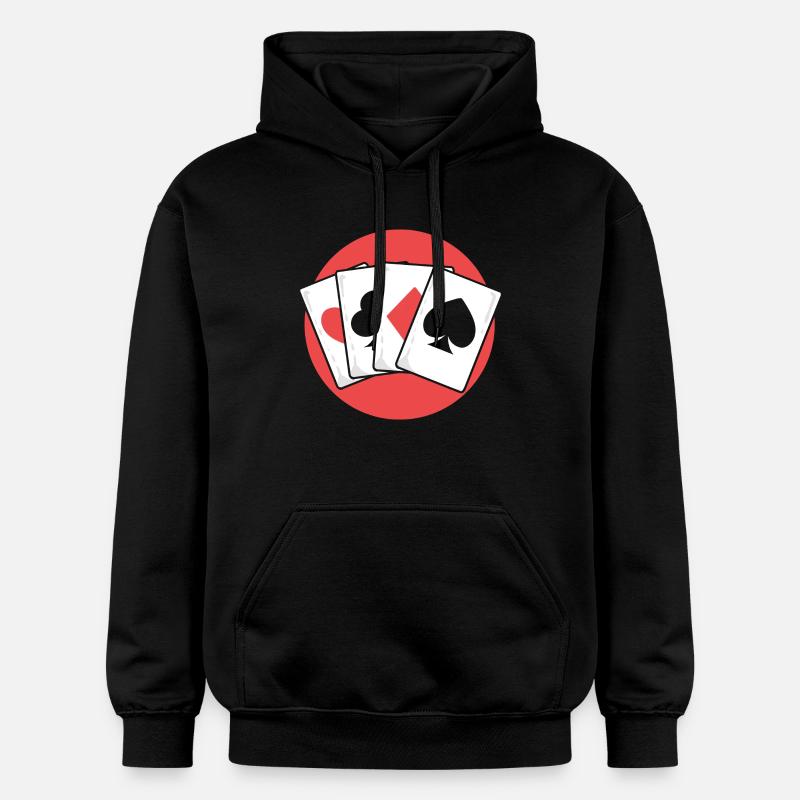 Blackjack Black Jack - Sweat à capuche Softstyle® Gildan Unisexe - noir