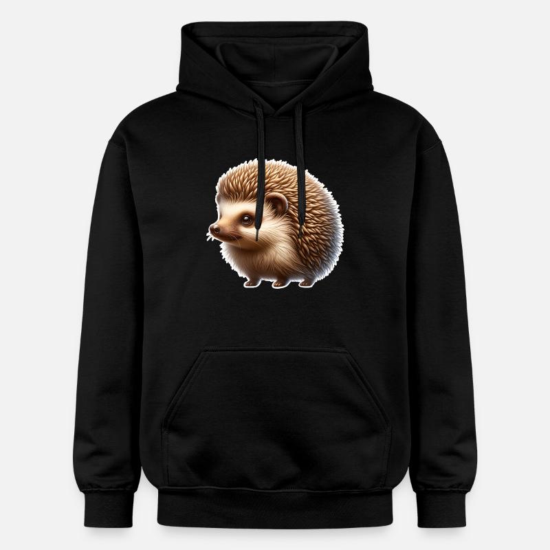 Hérisson - Sweat à capuche Softstyle® Gildan Unisexe - noir