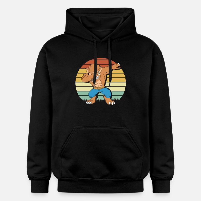 Loup-garou - Sweat à capuche Softstyle® Gildan Unisexe - noir