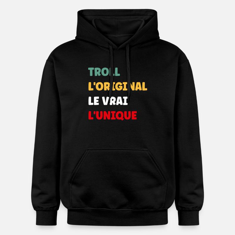 Troll - Sweat à capuche Softstyle® Gildan Unisexe - noir