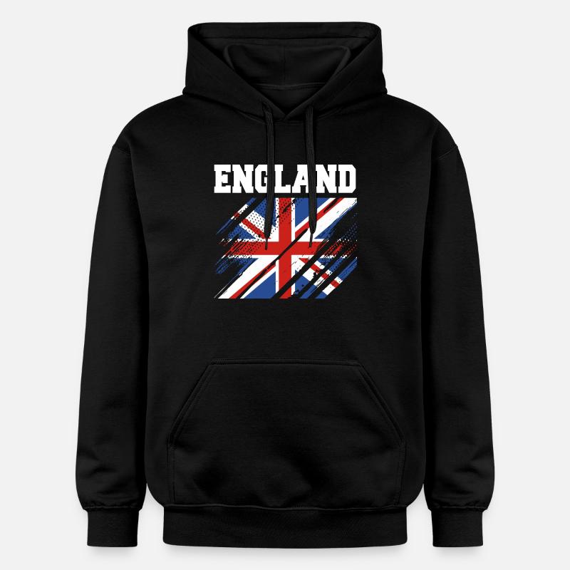 Angleterre Anglais - Sweat à capuche Softstyle® Gildan Unisexe - noir