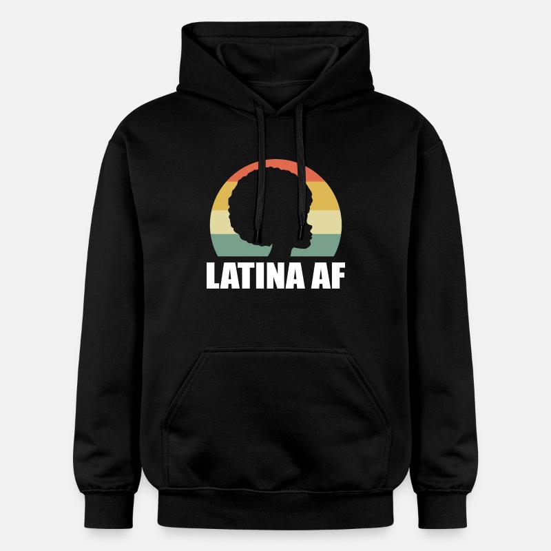Afro Latina - Sweat à capuche Softstyle® Gildan Unisexe - noir