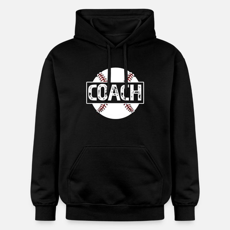 Entraîneur de baseball - Sweat à capuche Softstyle® Gildan Unisexe - noir