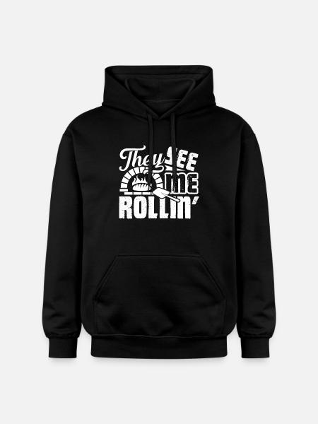 Baker They See Me Rollin - Gildan Unisex Softstyle® Midweight Hoodie - black