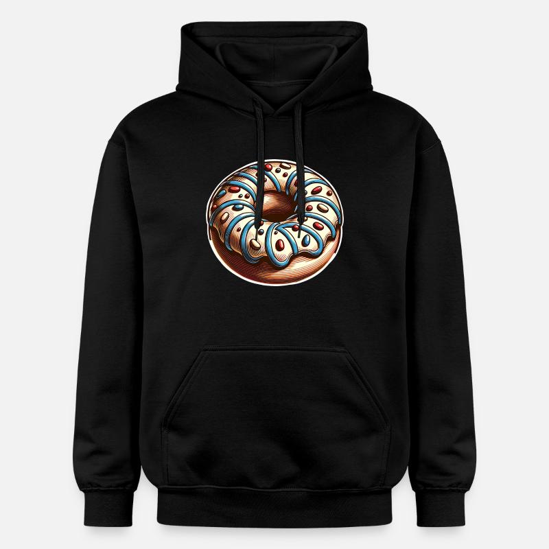 Donut - Gildan Unisex Softstyle® Midweight Hoodie - Schwarz