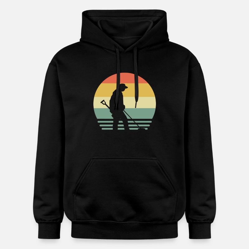 Détecteur de métaux - Sweat à capuche Softstyle® Gildan Unisexe - noir