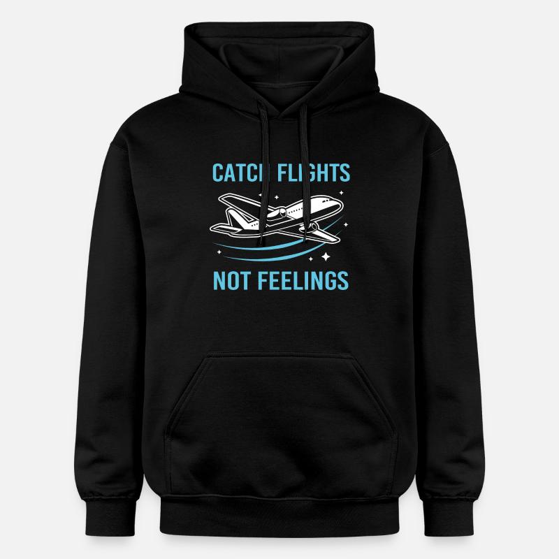Pilot Flugzeug - Gildan Unisex Softstyle® Midweight Hoodie - Schwarz