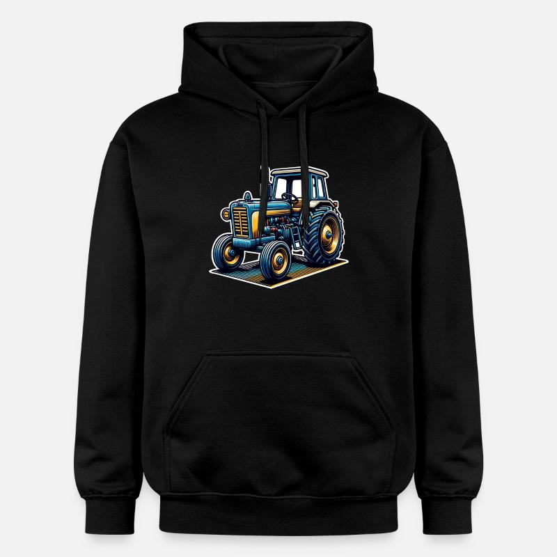 Traktor - Gildan Unisex Softstyle® Midweight Hoodie - Schwarz