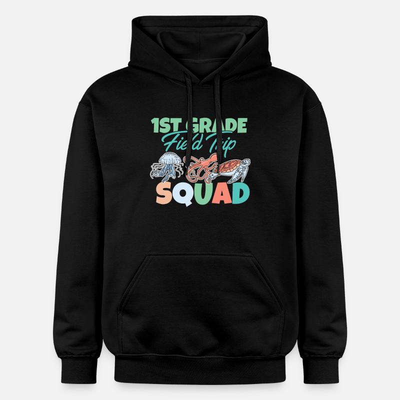 1. Klasse Exkursionstrupp Spaß Meeresbewohner - Gildan Unisex Softstyle® Midweight Hoodie - Schwarz