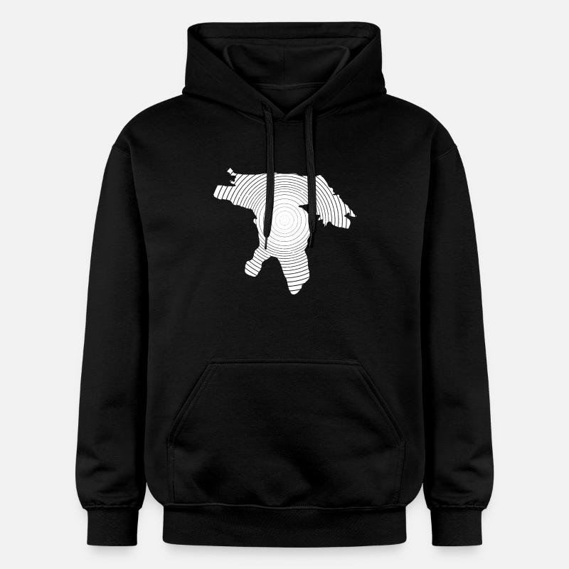 Grands Lacs - Sweat à capuche Softstyle® Gildan Unisexe - noir
