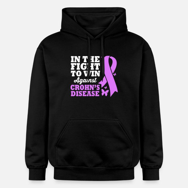 Maladie de Crohn - Sweat à capuche Softstyle® Gildan Unisexe - noir