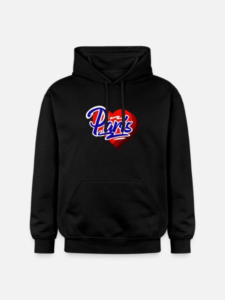 Paris - Sweat à capuche Softstyle® Gildan Unisexe - noir