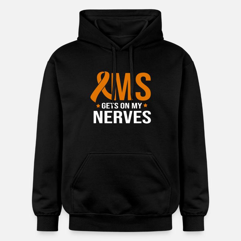 Multiple Sklerose MS - Gildan Unisex Softstyle® Midweight Hoodie - Schwarz