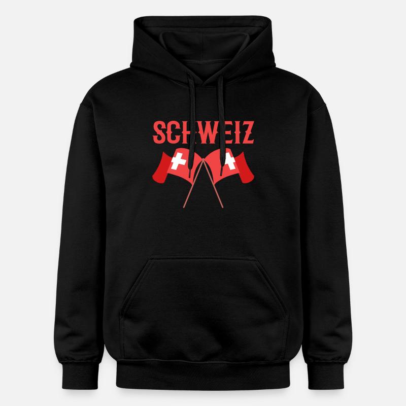 Suisse - Sweat à capuche Softstyle® Gildan Unisexe - noir