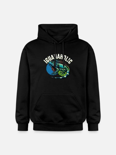 Iguane - Sweat à capuche Softstyle® Gildan Unisexe - noir