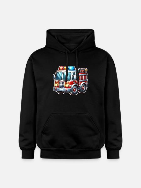 Fire brigade - Gildan Unisex Softstyle® Midweight Hoodie - black